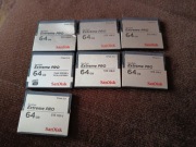 SanDisk extreme pro 64gb x 7 cfast 2.0 uszkodzone