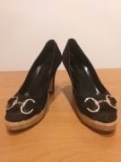 Gucci czółenka, oryginalne, czarne, używane, 36 C