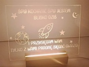 Lampka nocna LED z grawerem