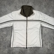 Nike Kurtka Dwustronna Puffer Vintage Y2K Beżowa Khaki S