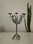 Duży metalowy świecznik kandelabr 50 cm drzewo