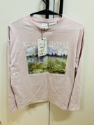 Nowa koszulka longsleeve ZARA claude monet S/M
