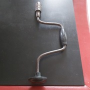 Stara wiertarka ręczna korba korbowa PRL stolarska