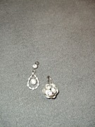 Zawieszki wisiorek łezka kula cyrkonie 