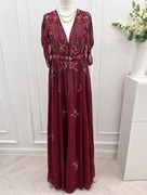 Sukienka ciążowa z rozcięciem zdobiona ASOS 36 S 