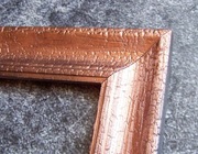 Opalona rama do obrazu lustra na zamówienie 50 x 70 cm ... Kolor Miedźiany