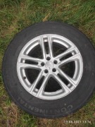 Koła aluminiowe R17 5x100 opony zimowe Continental