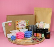 MEGA ZESTAW DO ROBIENIA ŚWIEC WYROBU ŚWIECZEK SOJOWYCH PREZENT DIY 45w1 XXL