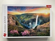 Trefl Puzzle 2000 Wodospad Háifoss Islandia
