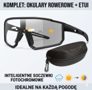 Okulary Rowerowe Fotochromowe UV400 KD10 + ETUI 