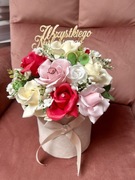 Duży box z kwiatami mydlanymi