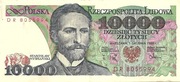 BANKNOT 10000 ZŁ S. WYSPIAŃSKI z 1988 r Nr DR 8055994