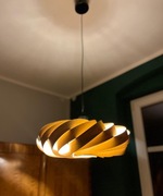 Lampa wisząca, handmade, ręcznie robiona, fornir/dąb/buk/jesion/sosna 