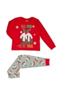 Świąteczna piżamka 3-6 mcy 62-68 cm bawełna