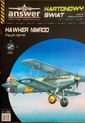 Model kartonowy Samolot myśliwski Hawker Nimrod