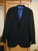 Marynarka męska CAROLINA HERERRA rozmiar 38 czarna 2 guziki