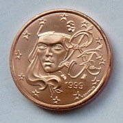 FRANCJA 1999 lub 2001  1 CENT UNC !!!!!!!!!!