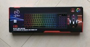 Klawiatura+mysz LED bezprzewodowa 