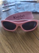 Nowe Okulary przeciwsłoneczne dla niemowląt Kiddus, różowe,0-2 lata