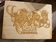 Marvel champions drewniane pudełka do przechowywania kart.