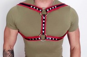 Męska uprząż BDSM, harness, Gotyk