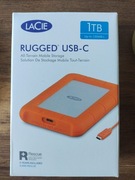 LaCie Rugged USB-C 1TB, Zewnętrzny dysk twardy przenośny