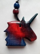 Jednorożec wykonany z drewna sosnowego 