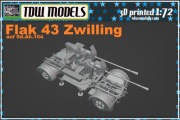 Flak 43 zwilling - Druk 3D - 1:72