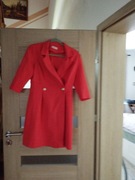 Pomarańczowa sukienka z guzikami