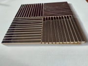 Mozaika stalowa paski 30x30cm super silver