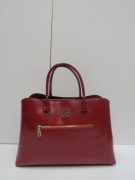 LAURA BIAGGI Elegancka aktówka czerwona D-389