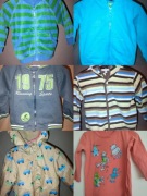 Wiosenno letnia kurtka 80 bluza ubrania chłopięce zestaw paka