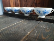 Filiżanki Reichenbach niebieskie kwiaty