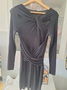 Czarna przekładana sukienka Trendyol, M