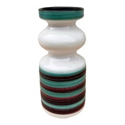 Kolorowy ceramiczny wazon Strehla Keramik, Niemcy lata 60.