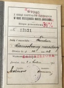 KSIĄŻECZKA  OSZCZĘDNOŚCIOWA  JAROSŁAW FUNDUSZ  SAMOOBRONY  NARODOWEJ 1918 