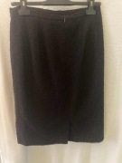 Spódnica Deni Cler – elegancka, fakturowana, z rozcięciem