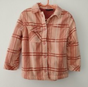 Bluza dziewczęca na baranku zamiast kurtki roz.98/104 3/4lata wymiary opis