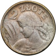 168. 2 złote Żniwiarka Odwrotka 1924 coraz rzadsza 
