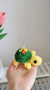 Żółwik na szydełku handmade, dekoracja 