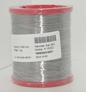 Drut do ramek 1kg nierdzewny kwasoodporny 0.4mm