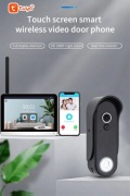 Domofon TUYA , WiFi 7cali całkowicie bezprzewodowy z aplikacją SMART