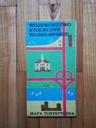 mapa turystyczna Województwo stołeczne Warszawskie 1979
