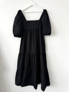 ZARA bawełniana sukienka midi maxi Bufki