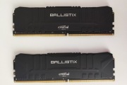 Pamięć RAM Crucial Ballistix, DDR4 16GB (2x8GB), 3600Mhz CL16, BL8G36C16U4B