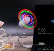 USB LED wiatrak wiatraczek wentylator kalejdoskop zmieniający kolory
