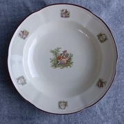 UNIKAT CHODZIEŻ MIŁOŚĆ WIEDEŃSKA 4 SZT TALERZ GŁĘBOKI 