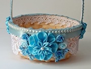 Koszyk, koszyczek wielkanocny na święconkę + serwetka