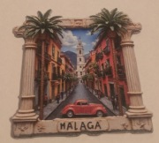 Magnes na lodówkę akrylowy Malaga Hiszpania Spain Madryt Barcelona (19)