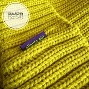 Kanarkowy komplet czapka narciarska + szalik